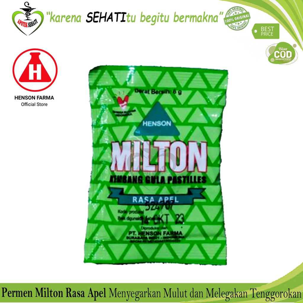 Milton Permen Sachet All Varian Milton Pastiles Candy