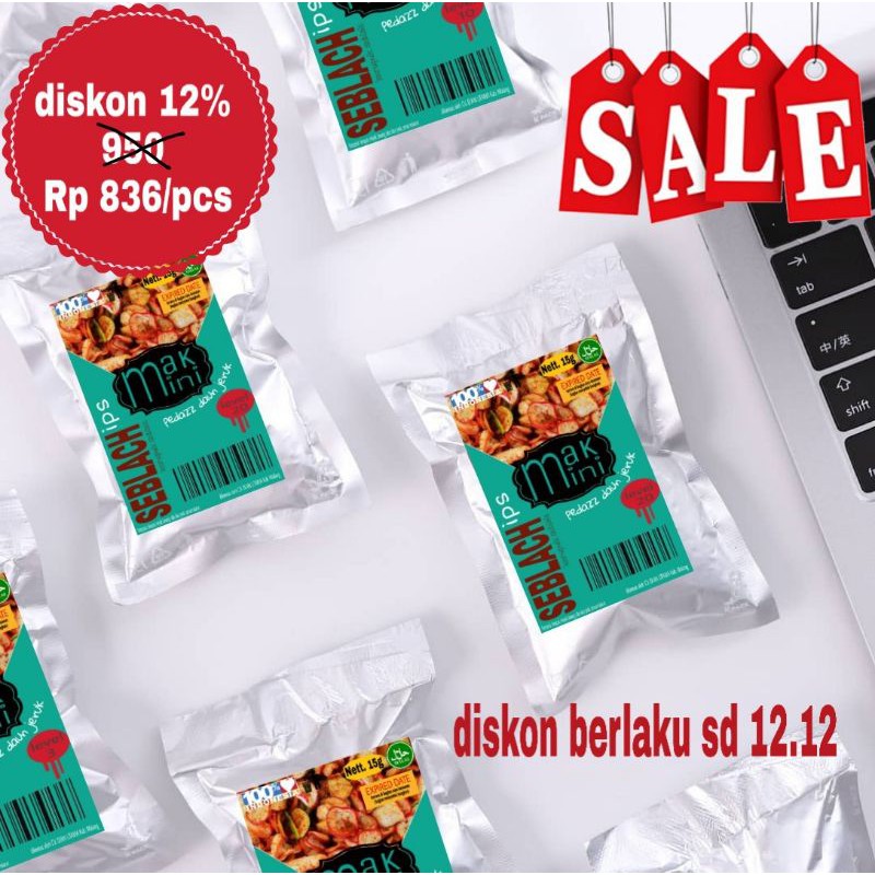 

MAKMINI minipak foil SEBLACHips 15g (kerupuk seblak)