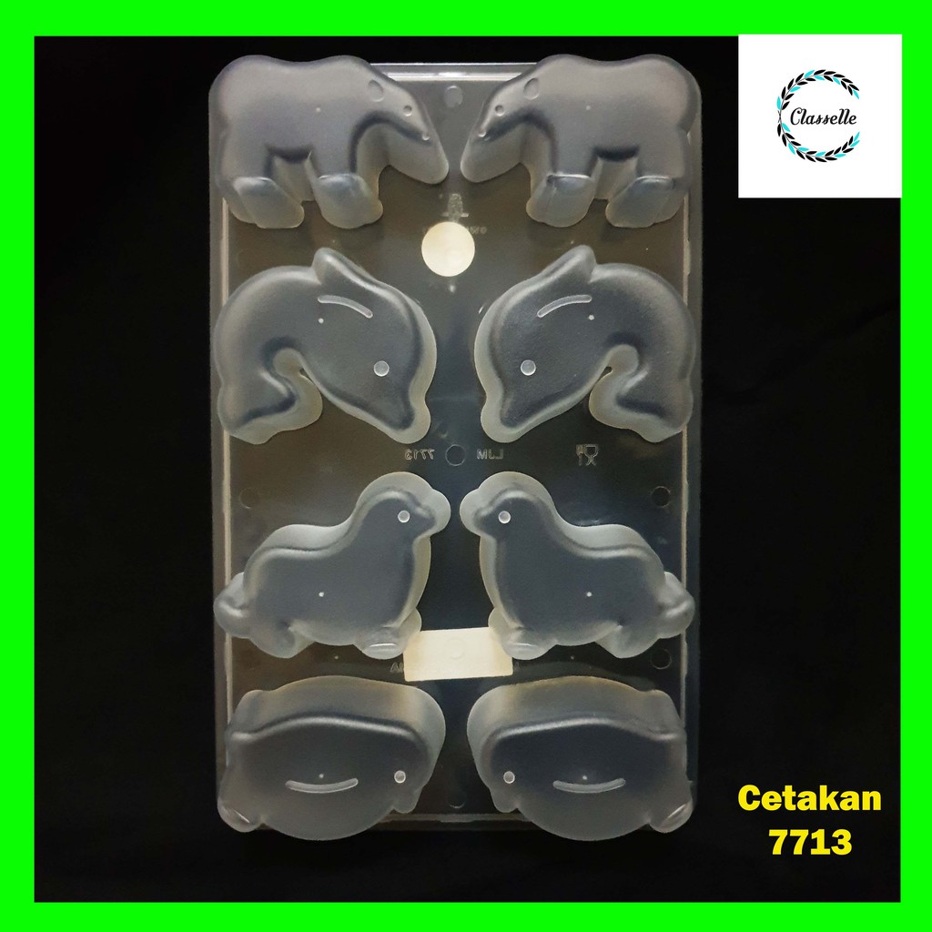 Cetakan Agar Agar Puding Es Batu Motif Binatang Laut Lumba Lumba 7713 - MTC12