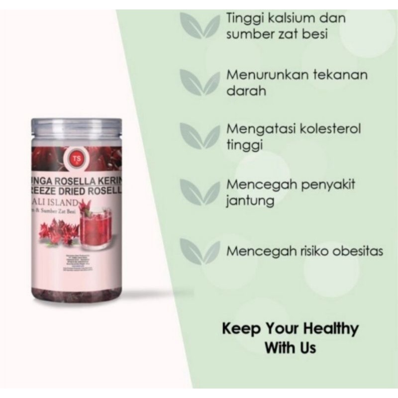 

Bunga Rosella Kering / Tinggi Kalsium & Sumber Zat Besi