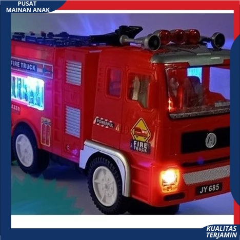 Promo Fire Truck Mainan Mobil Pemadam Kebakaran New Pakai Batrei Berlampu Dan Bersuara Termurah