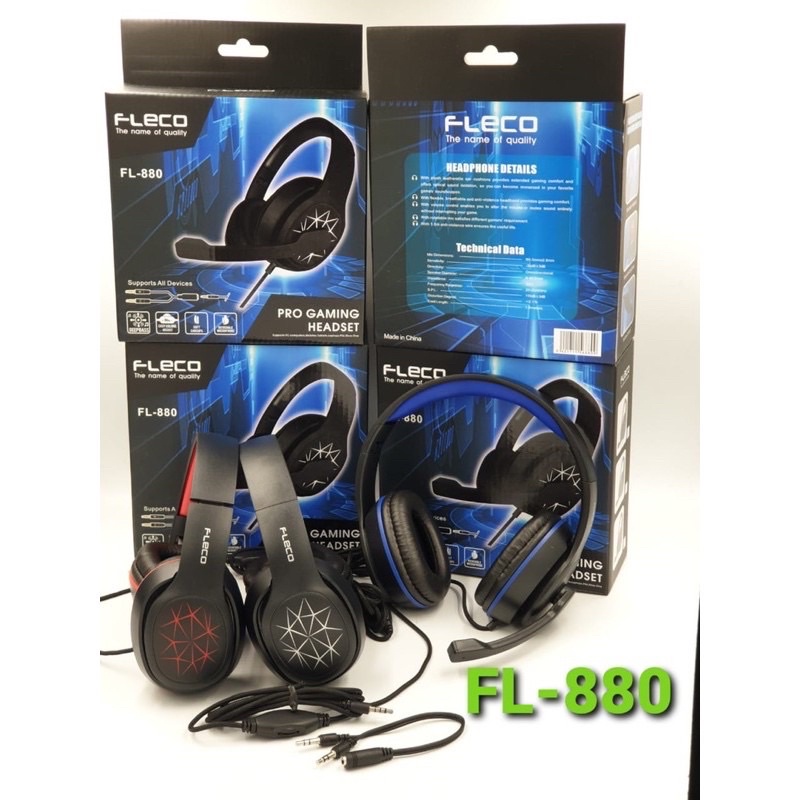 PROMO HEADPHONE BANDO GAMING FL-880 FLECO PRO GAMING