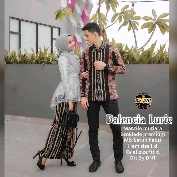 Set-Family-Muslim-Busana- Baju Batik Couple Sarimbit Keluarga Rnb Longkardi Batik Muslim Modern