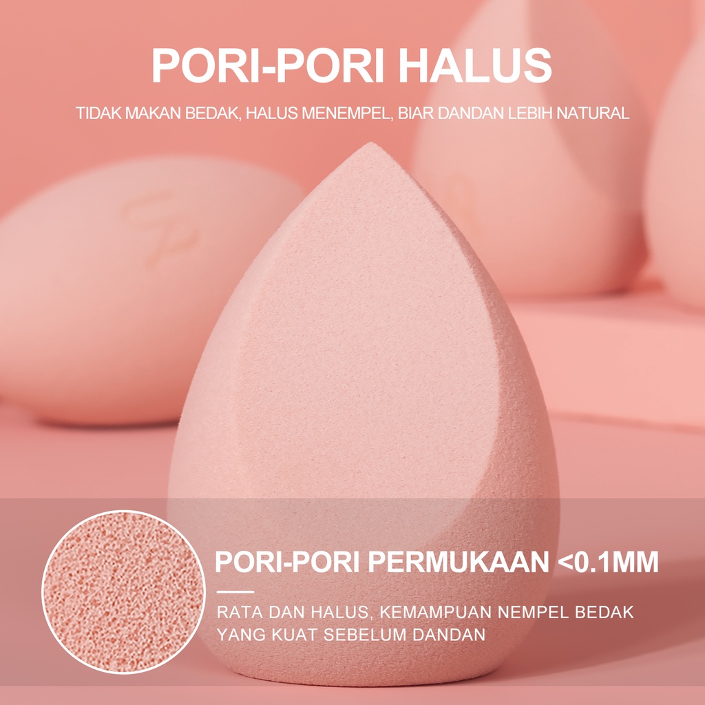 URRACX Spons Bentuk Base Makeup Sponge Set Bevel Triangular Sponge Soft