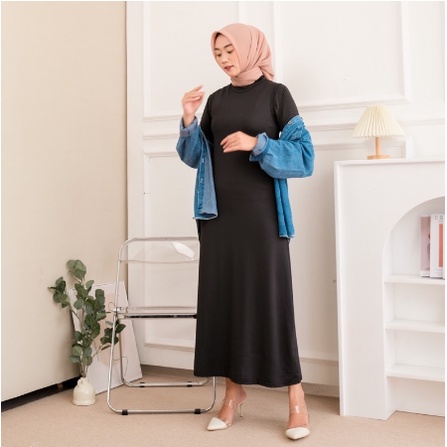 MALAYU HIJAB Inner Iner Dress Dres Gamis Kutung Singlet Manset Dalaman Daleman Best Seller Bahan Zoy