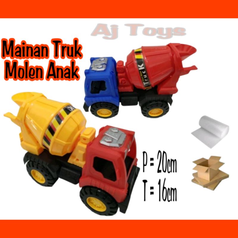 Mainan truk molen besar truk molen putar AK86