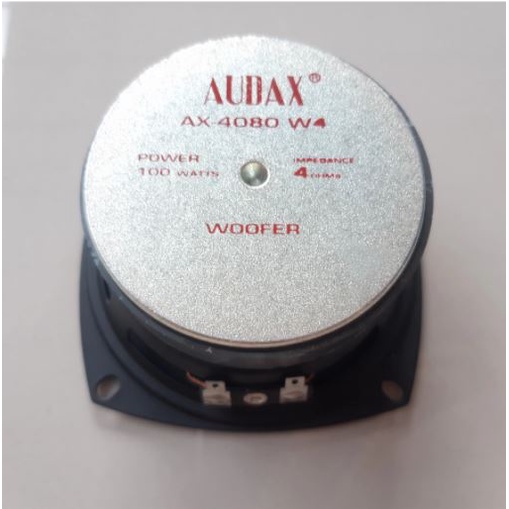 TERLARIS  SPEAKER AUDAX AX 4080 WOOFER 4 INCH WUFER AX4080 100 WATT MAGNET BESAR ORIGINAL ASLI AUDAX