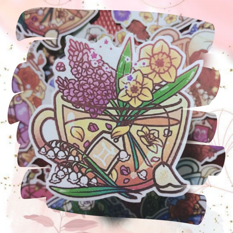 

<zodiac hvs sticker> sticker deco, sticker zodiak, sticker, jurnal kit, bujo, scrapbook kit, bahan jurnal, bahan scrapbook