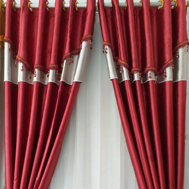 GORDEN BLACKOUT PONI DOUBLE EMBOS READY  MERAH GOLD