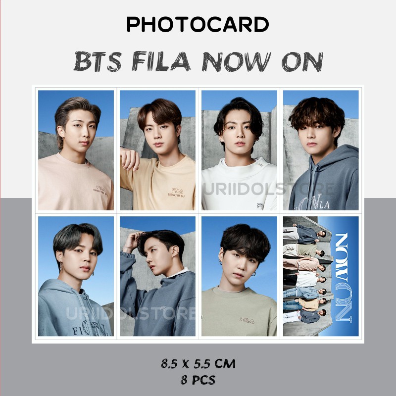 BTS Photocard - BTS FILA NOW ON - BTS FILA ON - BTS FILA - Photocard BTS - BTS