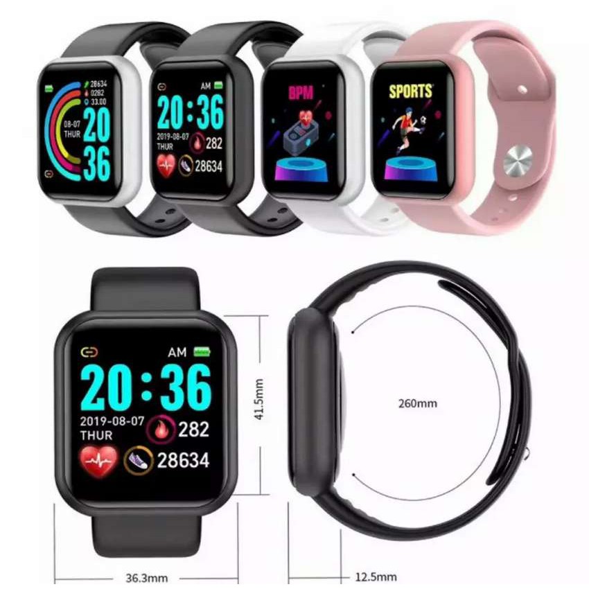 Smartwatch Y68 Jam Tangan Pria Smart watch Y68 Jam Tangan Pintar Jam Tangan Sport