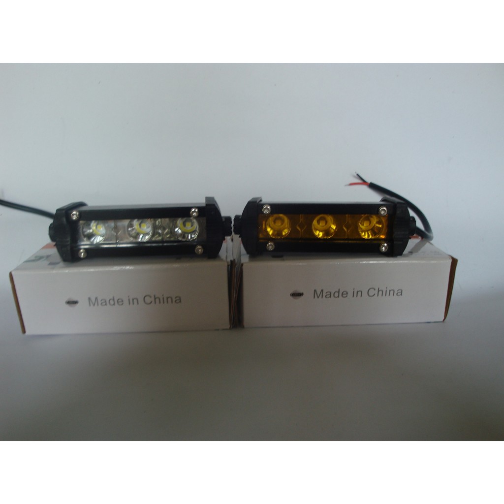 Lampu LED Tembak Sorot Cree Bar 3 Mata 9 Watt Pipih