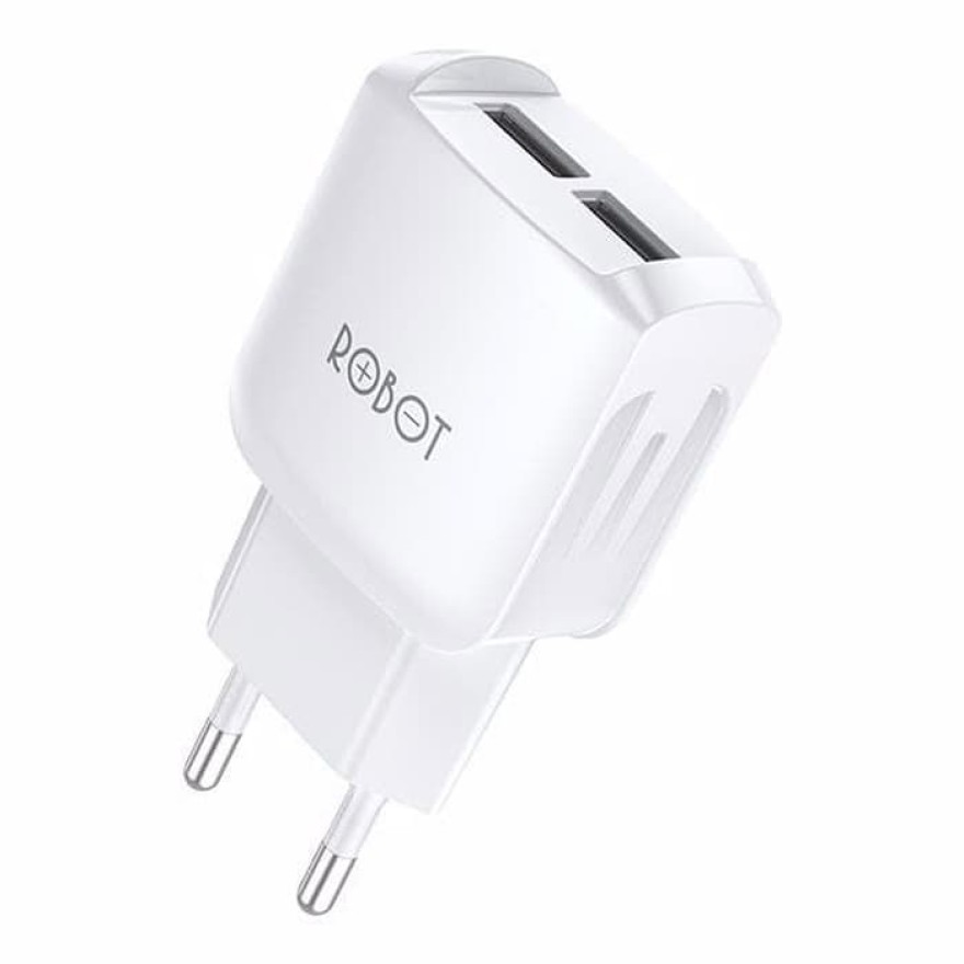 ROBOT ADAPTOR CHARGER RT-K6 2.4A Dual Output