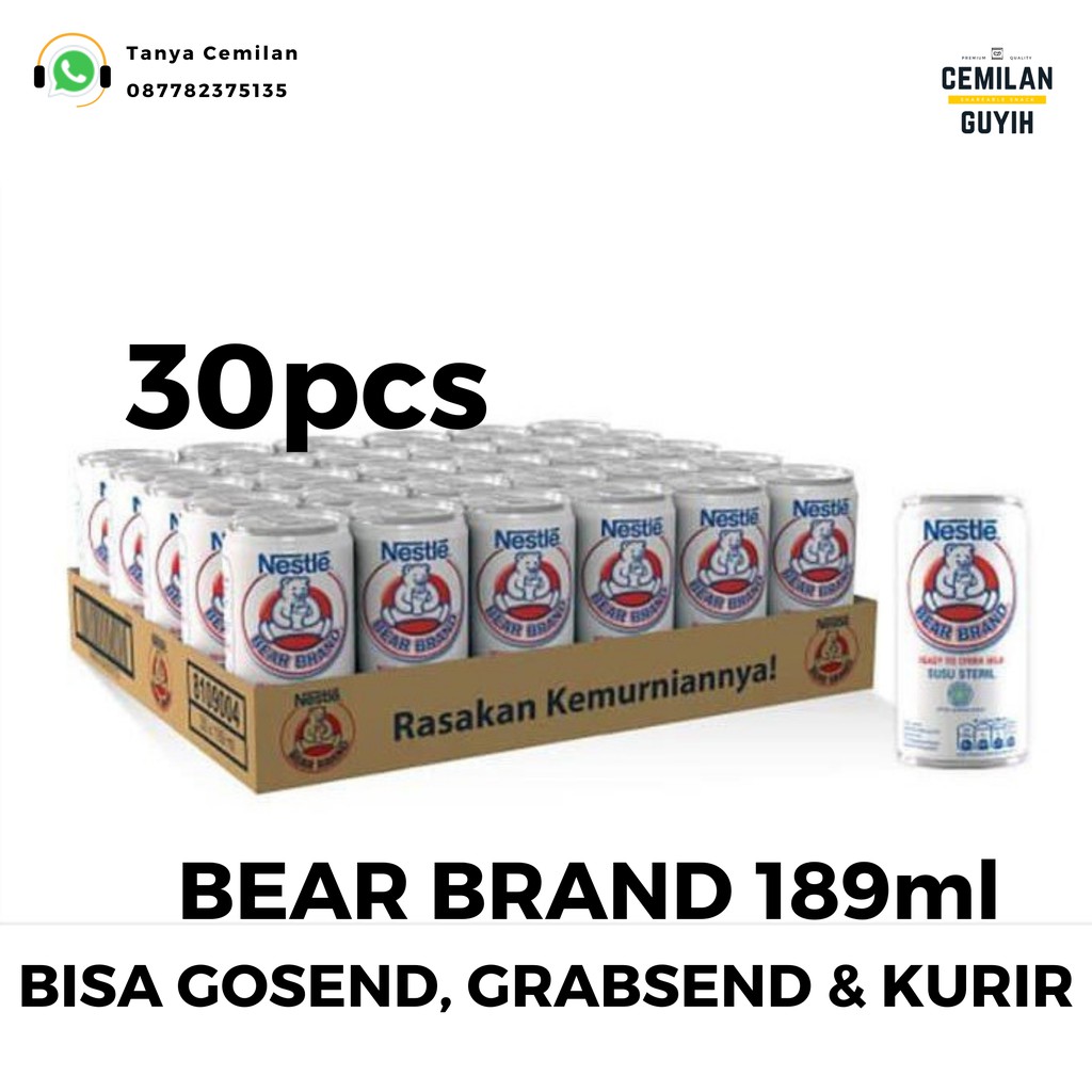 

SUSU BERUANG BEAR BRAND 189ml 30pcs BISA GOSEND,GRAB & KURIR
