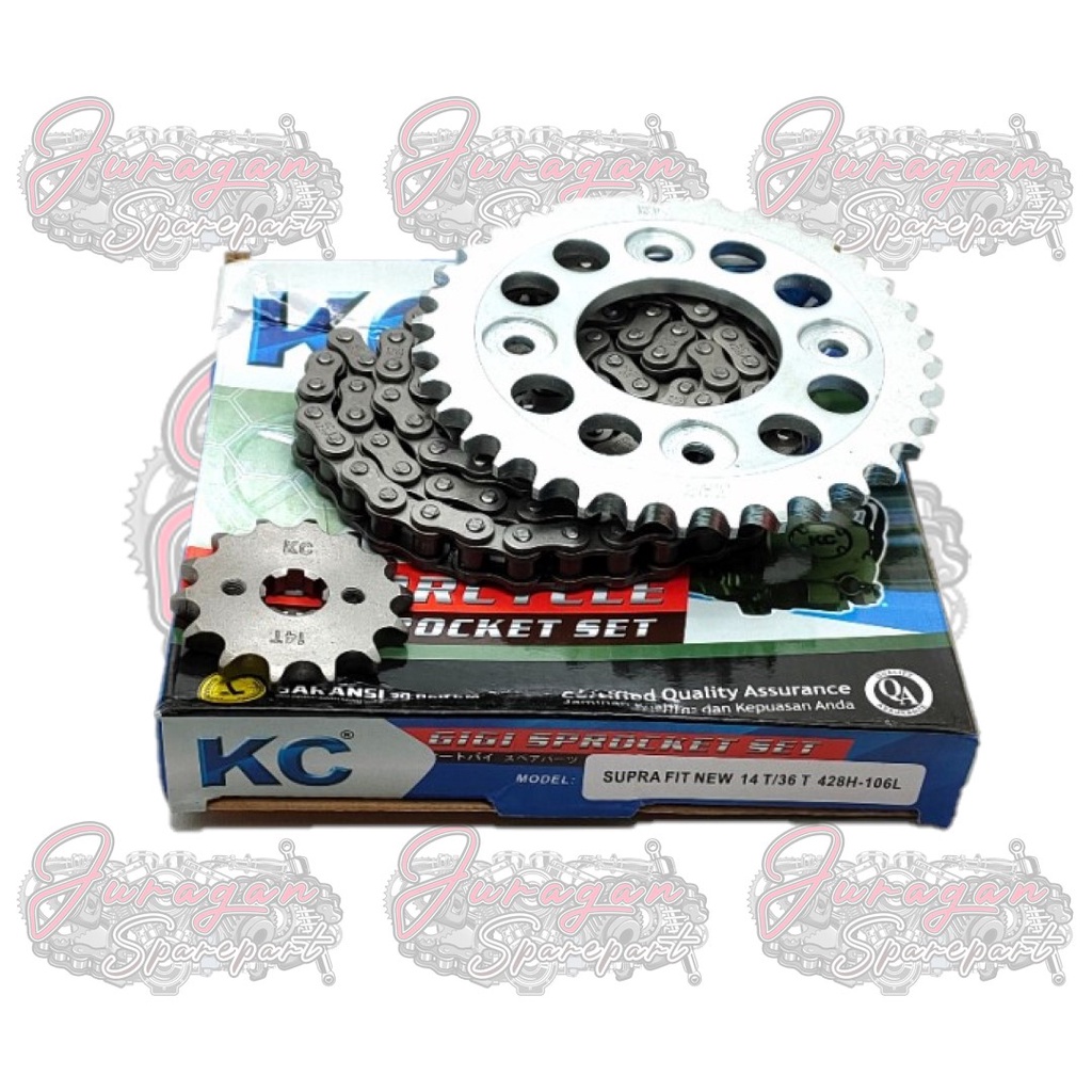 Gir Gear Paket Set + Rantai Supra Fit New Merk KC