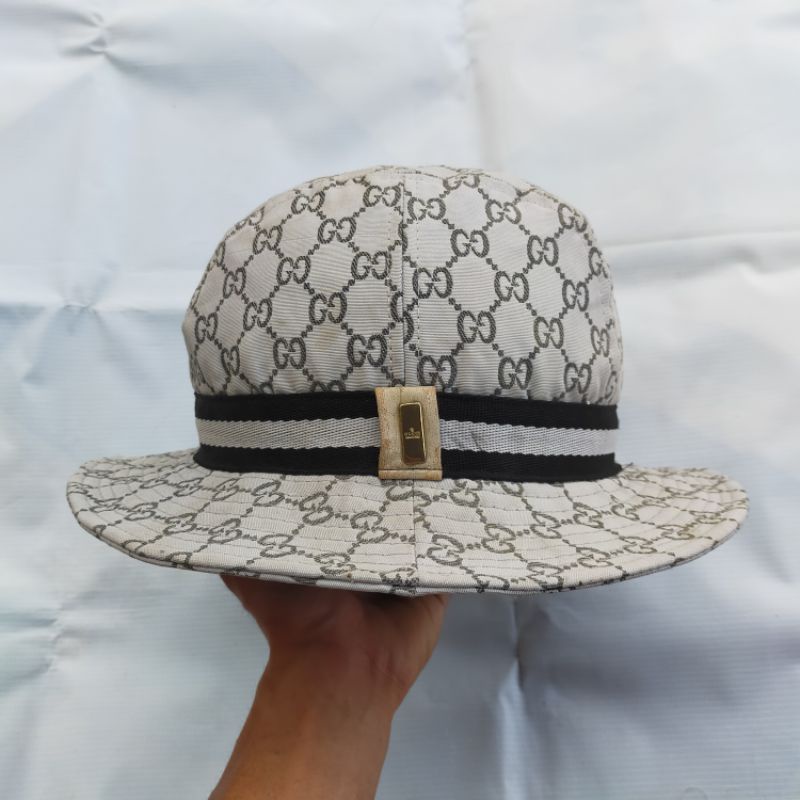 bucket hat gucci second bekas preloved branded original