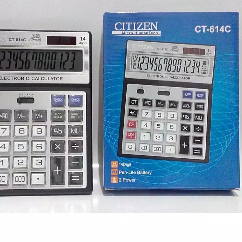 

Model Baru Kalkulator / calculator CITIZEN CT 614C 14 DIGIT