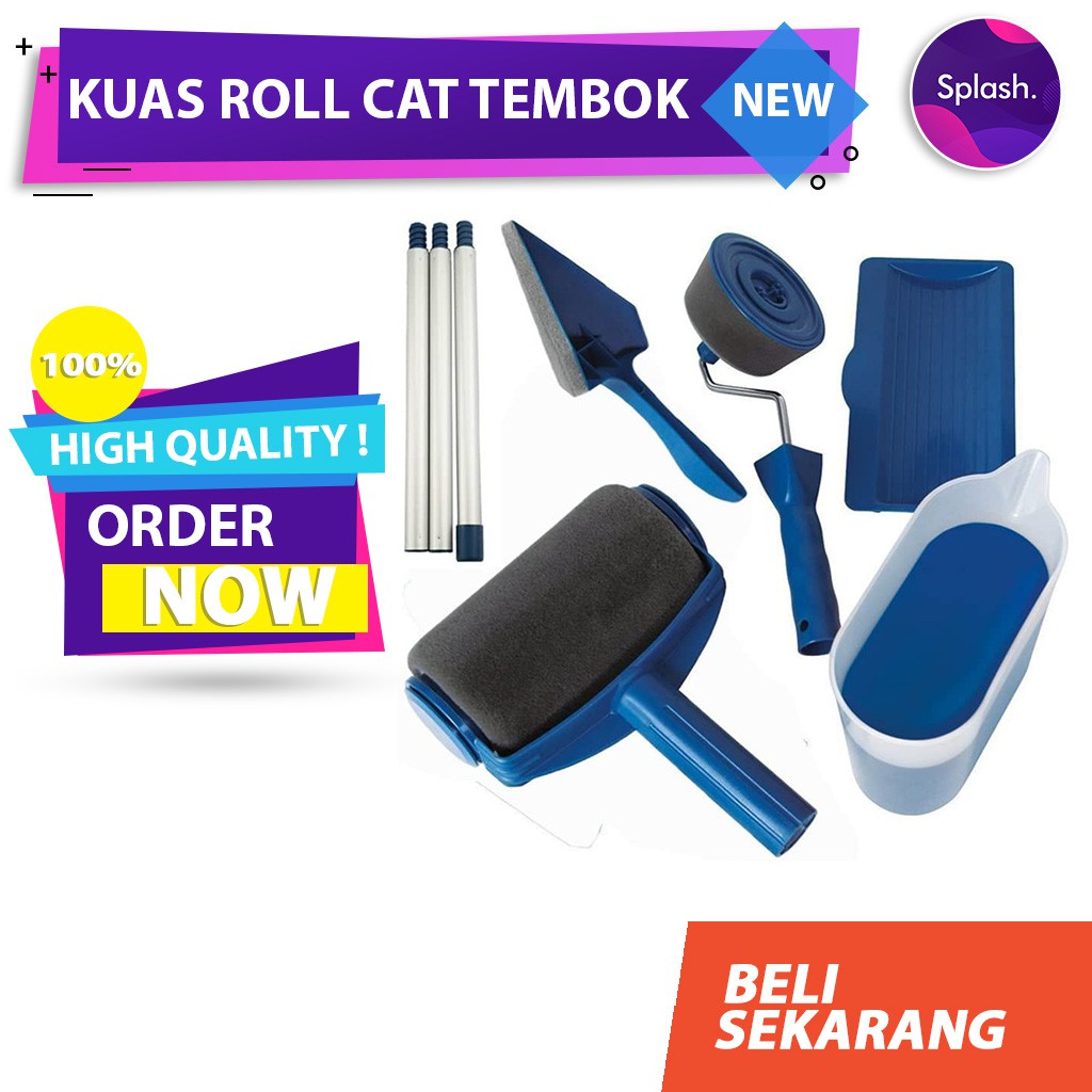 kuas roll rol cat tembok paint roller set Shopee Indonesia