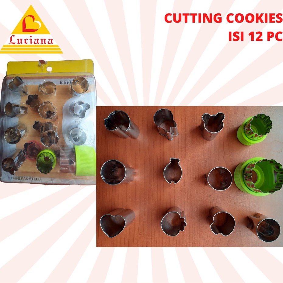 COOKIES CUTTER FRUIT HEART STAR