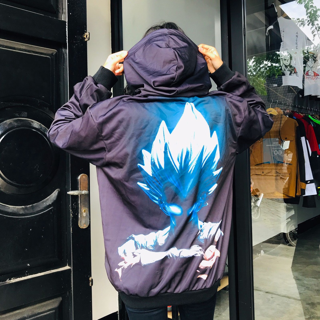 Hoodie Vegeta Ultra Instinct Anime Manga Dragon Ball Premium Fullprint