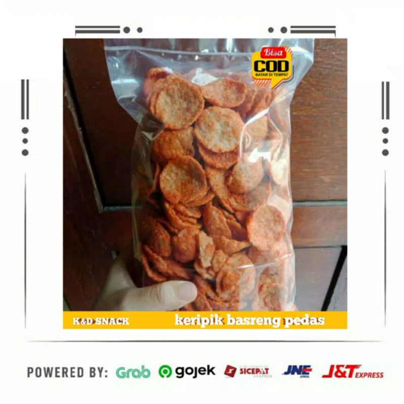 

KERIPIK BASRENG PEDAS GURIH(500gram kosng)