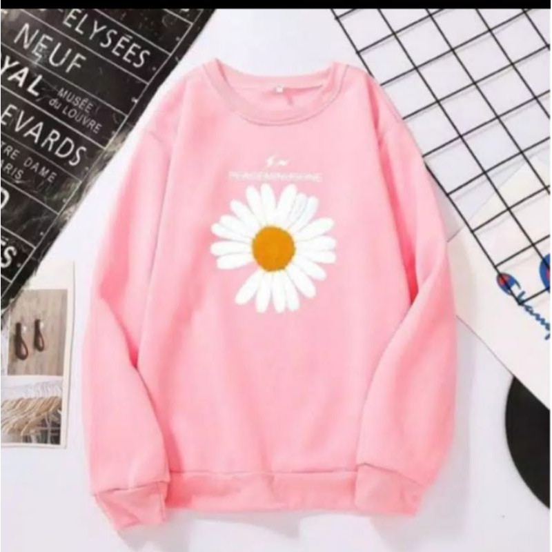 SWEATER OBLONG BIG SUNFLOWER