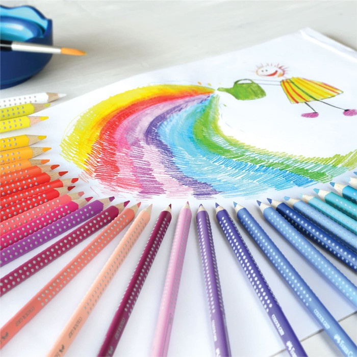 

WARNAPENSIL- FABER-CASTELL COLOUR GRIP WATERCOLOUR PENCILS 24L -PENSIL WARNA