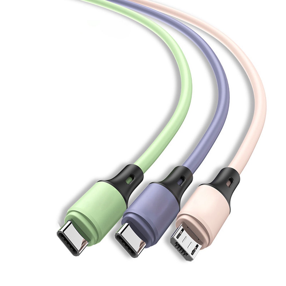 Kabel Data / Charger USB Tipe c Fast Charging Warna Macaron Untuk Android