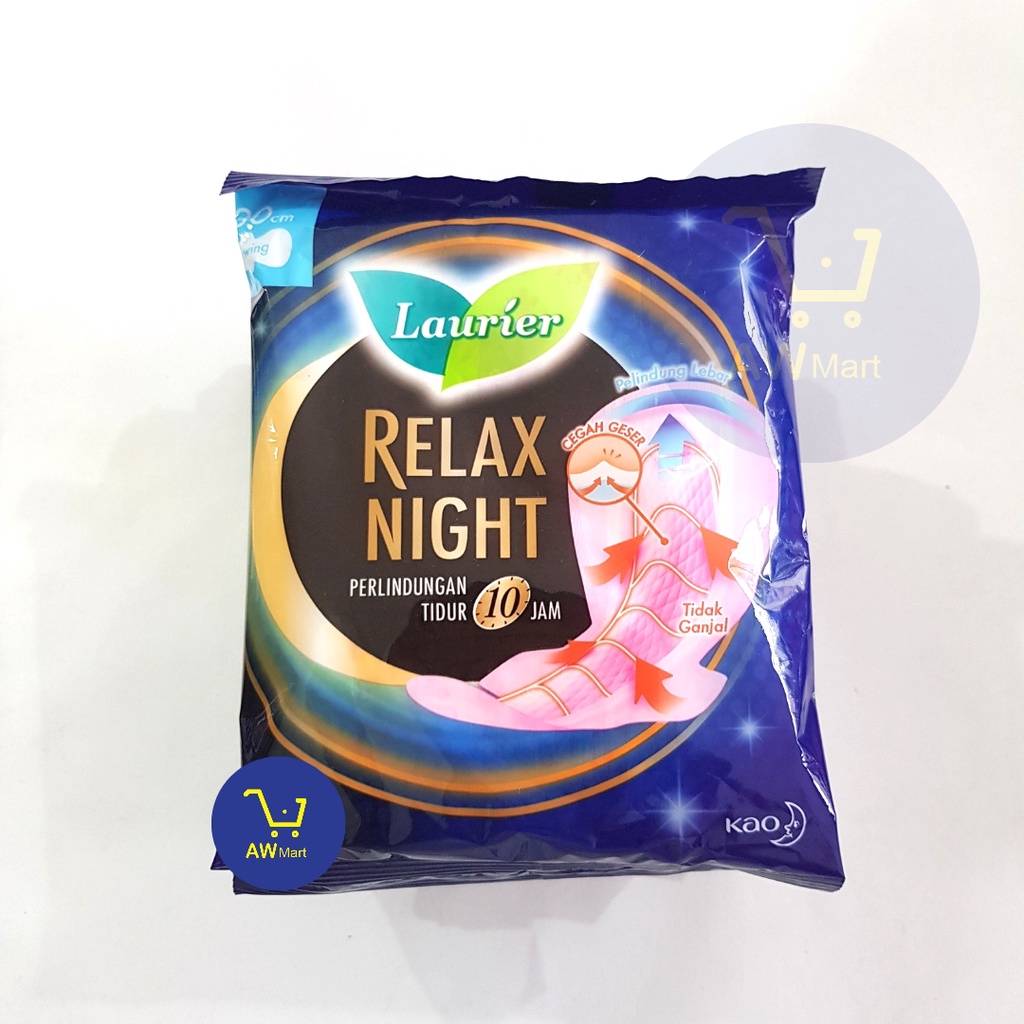 LAURIER ACTIVE DAY 10 SACHET RENCENG - LAURIER RELAX NIGHT 6 SACHET RENCENG 30 CM