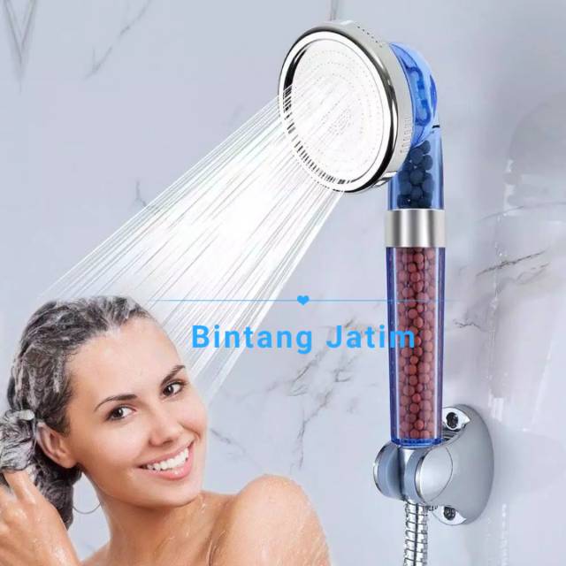 Kepala Shower Filter Aerator 4in1 Mineral Ion Pressure Shower Head