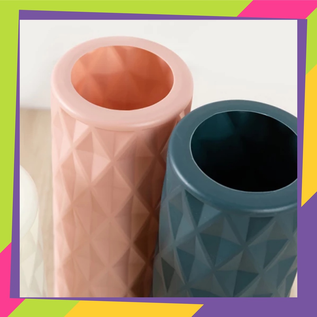 1530 / Vas bunga tanaman hias Artificial flower / Pot bunga plastik Diamond shabby chic gaya Nordic