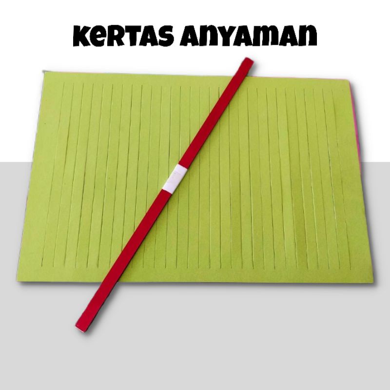 

5set kertas anyaman instan prakarya/ tugas sekolah uk. 1cm & 0,5cm