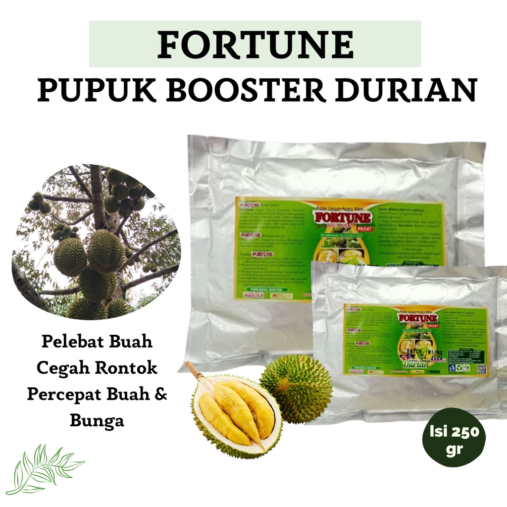 Booster Durian Berbuah Diluar Musim, Pupuk Durian Anti Rontok, Pupuk Buah Durian Agar Cepat Berbuah