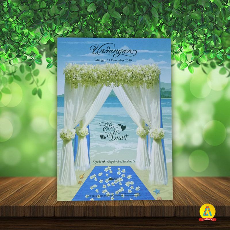 undangan kekinian - undangan unik - undangan mewah murah - undangan simple 88209