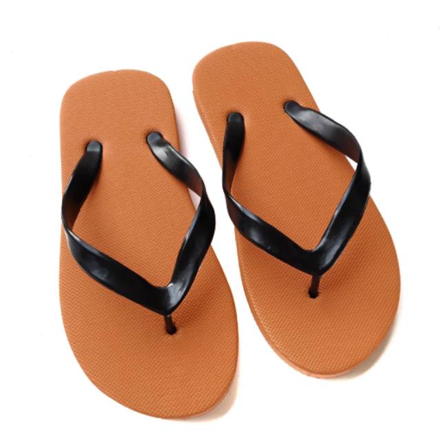 7.7 Sandal Jepit Polos | Sendal Spon Pria Casual