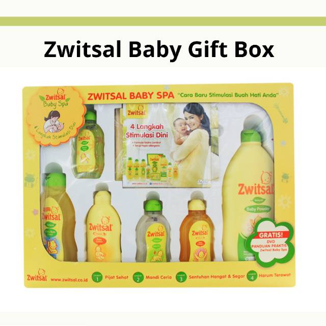 Zwitsal Baby Gift Box Spa Set Perlengkapan Mandi Bayi Kado Baru Lahir Makassar Shopee Indonesia