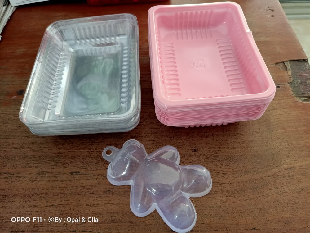 Mika Nasi Bento Kue Brownis Bronis Pink Dan Coklat Tua