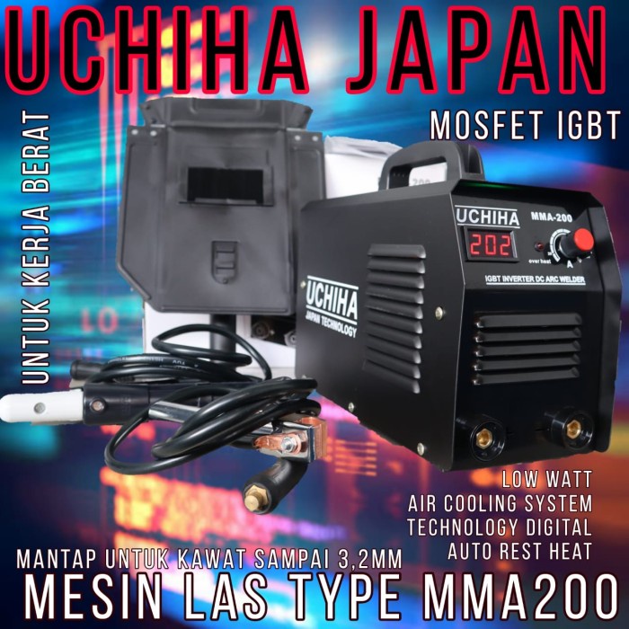 promo 200A Mesin las 900watt garansi resmi inverter travo lakoni rhino - Uchiha 200A