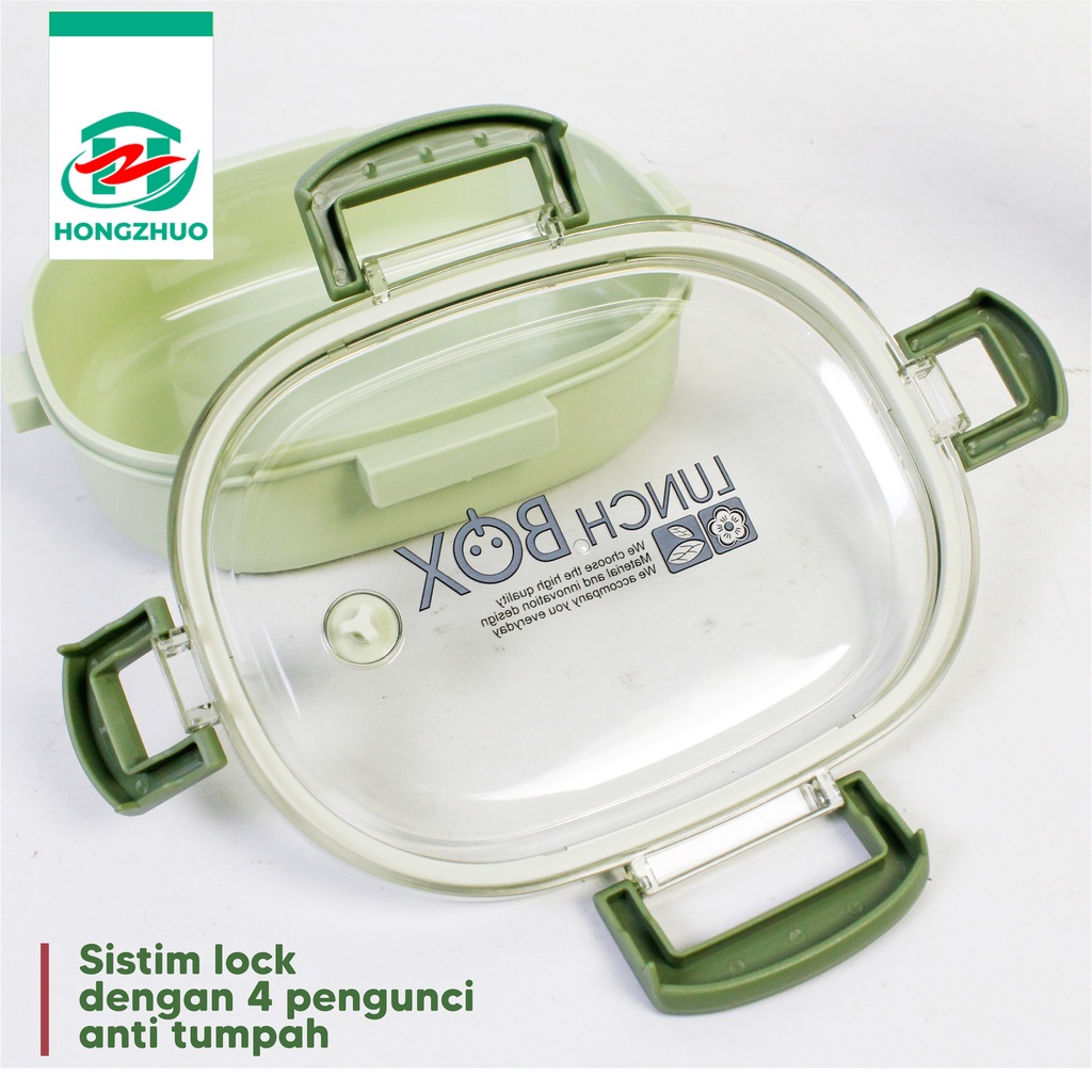 Hongzhuo kotak Makan 1 Set Kotak Makan+Botol BPA FREE