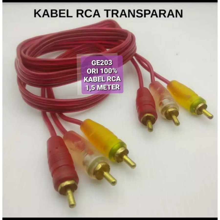 VICMALL - Kabel Jack Sambung DVD ke TV 3 / RCA KE 3 RCA Panjang 1,5meter