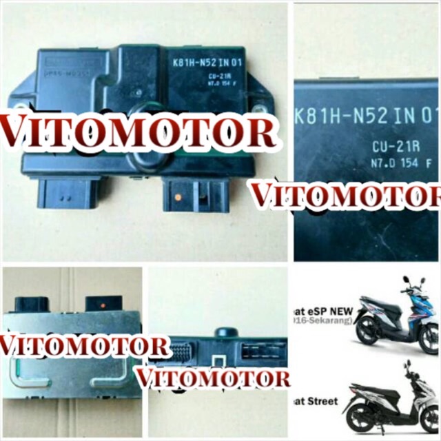 ECM-CDI-ECU Honda beat esp all new atau beat street kode part K81H-N52 IN01 . Original