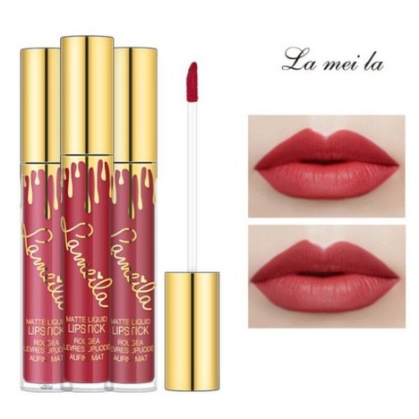 Lameila Lipstick Cair 6 Warna Matte Tahan Lama Lip Gloss CJR 763