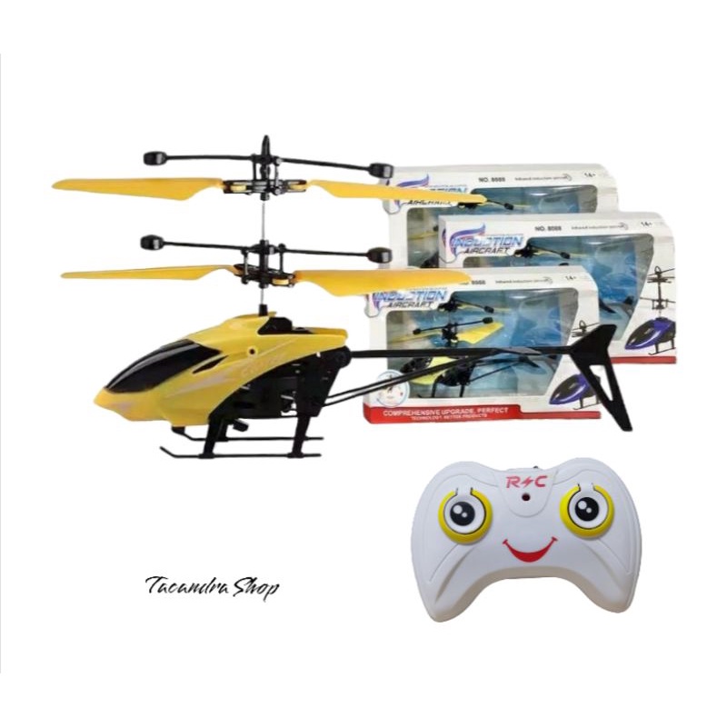 Mainan Anak Drone Helikopter Remote Kontrol / Mainan Anak Helikopter Remote Kontrol Tangan Drone Cha