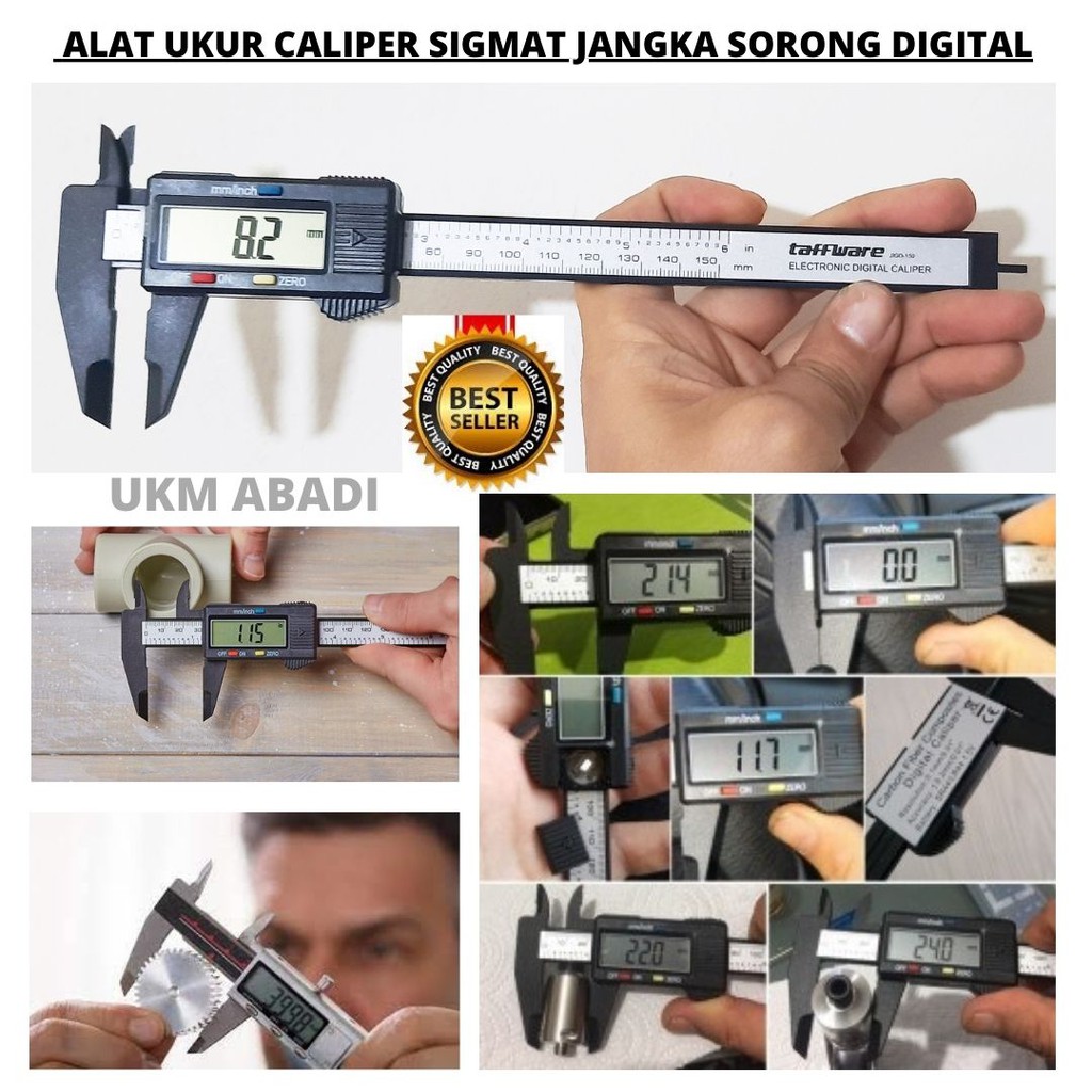 Alat Ukur Jangka Sorong Caliper Sigmat Digital LCD Screen Vernier 111147