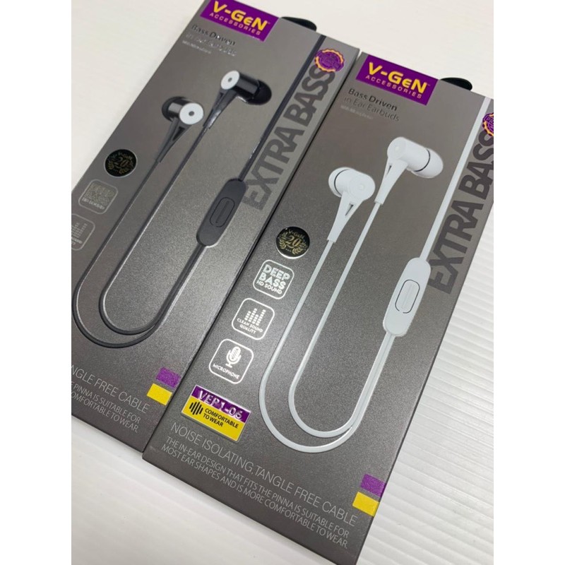 PROMO HANDSFREE VGEN VEP1-06 ORIGINAL SOUND EXTRABASS BY VEP1 06 NOISE ISOLATING AUDIO