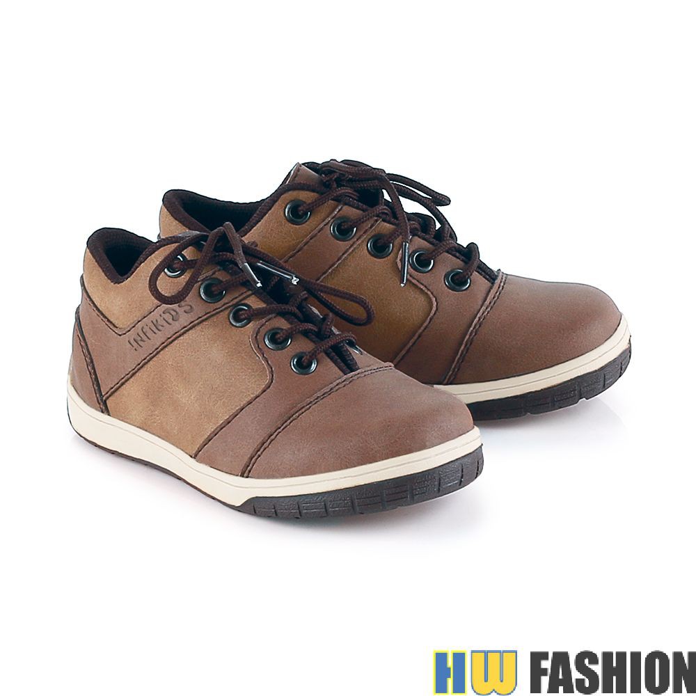 Infikids - KID 363 Sepatu Sekolah Anak Laki Brown murah original cibaduyut keren