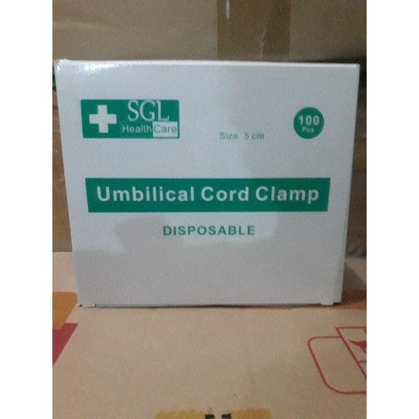 Umbilical Cord clamp SGl 100pcs / penjepit tali pusat 100pcs / Clamp Tali  pusat