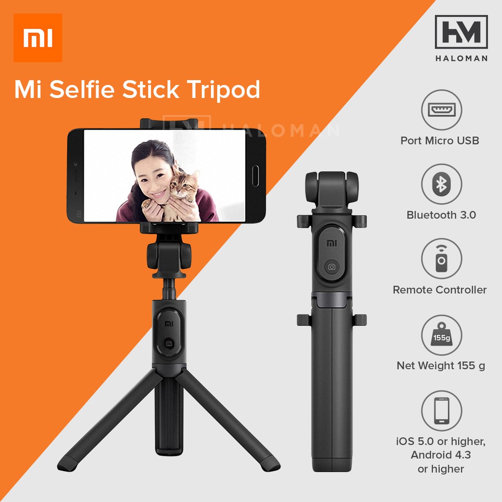 XIAOMI Mi Selfie Stick Tripod Tongsis Phone Holder