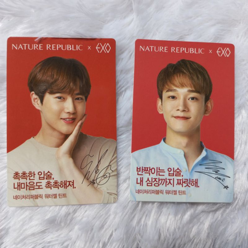 Photocard Official Nature Republic x EXO