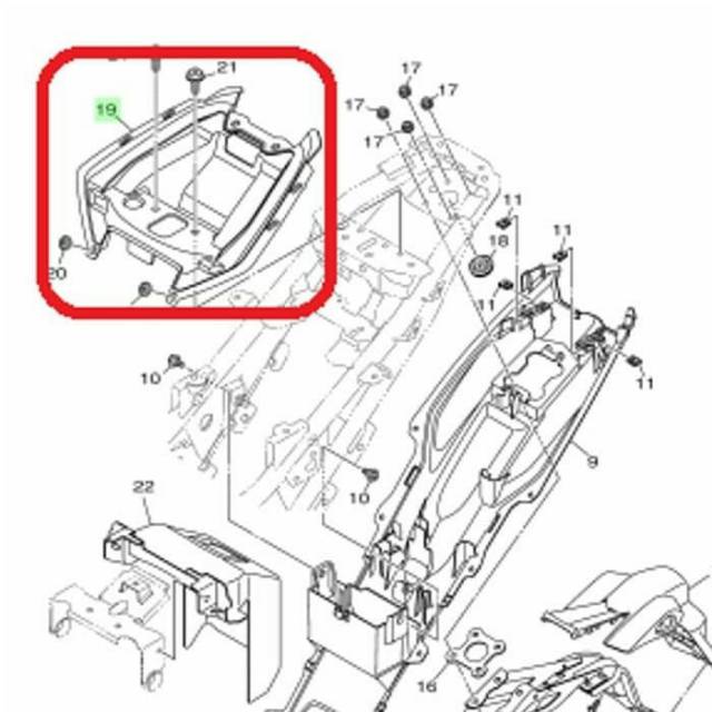 Box yamaha Xabre original BG7-F160E-00